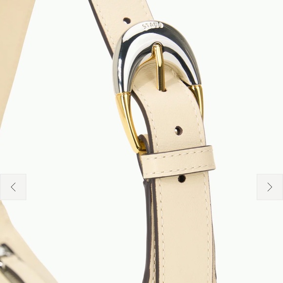 NWOT Staud Owen bag cream mixed metal shoulder bag - Picture 5 of 14